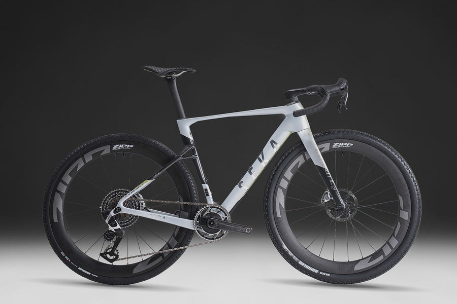 Complete SEKA gravel build side-on — the geometry a chart describes