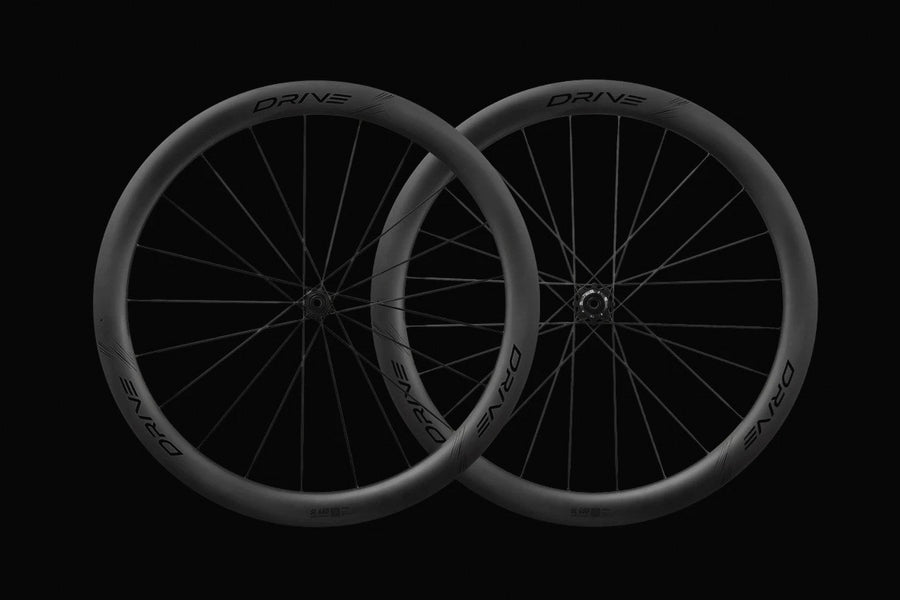 Drive SL 48D wheelset pair, rims overlapping on black