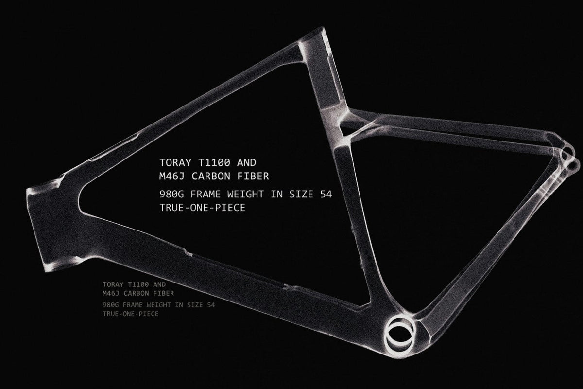 Carbon frame mould during one-piece layup at the factory
