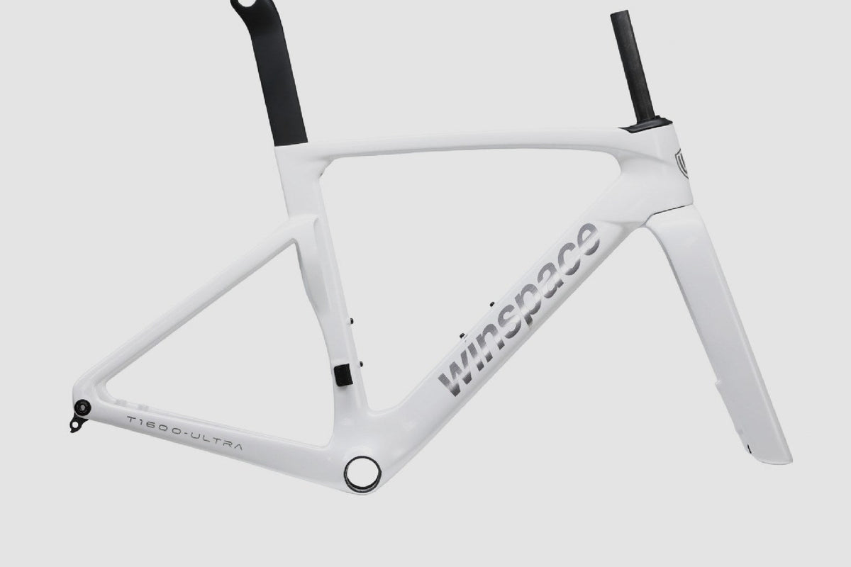 T1600 Ultra frameset in profile, deep aero tube shaping visible