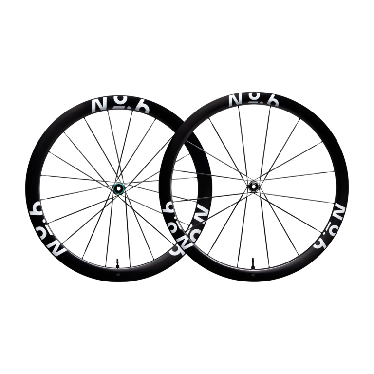 NO.6 42/48 Superlight All Round Carbon Spoke Disc Brake Road Bike Wheelset