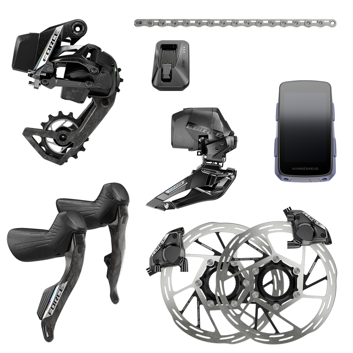 SRAM FORCE AXS E1 elektronische Funk-Schaltgruppe